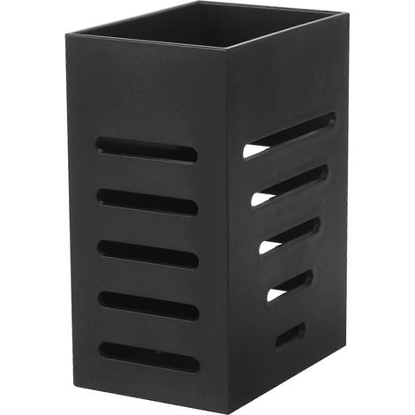 Wandmontierter Essstäbchenhalter, Praktischer Besteckhalter, Multifunktionaler Löffel- Und Gabelhalter, Zufälliges Design – 11,00 X 7,50 X 5,50 Cm – Schwarz
