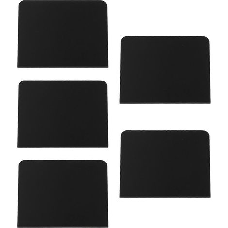 5er-set Kreidetafeln Für Supermärkte, Preisschilder, Wiederbeschreibbare Pinnwände – 10 X 7,6 X 3 Cm – Schwarz
