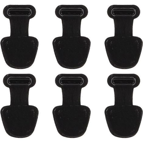 Set Mit 6 Staubdichten Silikon-schutzkappen Für Usb-c-anschlüsse Mit Verlustschutz. – 2,30 X 1,30 X 0,40 Cm – Schwarz