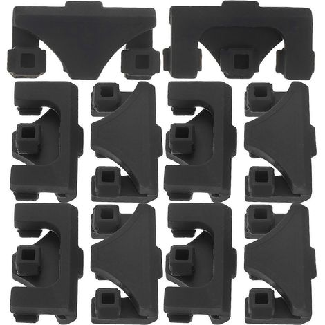 Set Mit 10 Dreieckigen Airfryer-schutzgittern, Ersatz-rostschoner Für Airfryer – 3,00 X 1,50 X 0,80 Cm – Schwarz