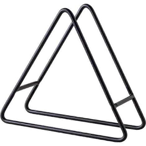 Kreatives Untersetzer-aufbewahrungsregal, Untersetzerhalter Aus Eisen (schwarz) – 15,00 X 15,00 X 7,00 Cm – Schwarz