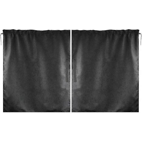 Trennvorhänge Fürs Auto, Sonnenschutz Für Camping, Sichtschutz Fürs Autofenster – 138 X 82 Cm – Schwarz