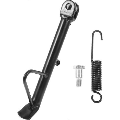 1 Motorrad-seitenständer Aus Metall (motorradzubehör) – 24,00 X 8,00 X 2,00 Cm – Schwarz