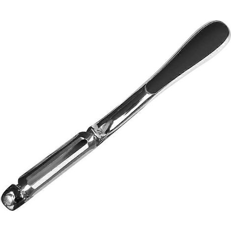 Gemüseschäler Aus Zinklegierung, Schälwerkzeug, Küchenutensil (schwarz) – 16,8 Cm – Schwarz