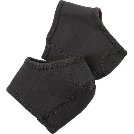 Set Mit 2 Praktischen Neopren-knöchelschonern, Fersenstützen Und Fersenschützern – 11,5 X 9,5 X 0,2 Cm – Schwarz