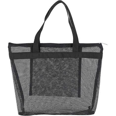 Tragbarer Netzbeutel, Duschbeutel, Mehrzweck-kulturbeutel (schwarz) – 38,00 X 28,00 X 10,00 Cm – Schwarz