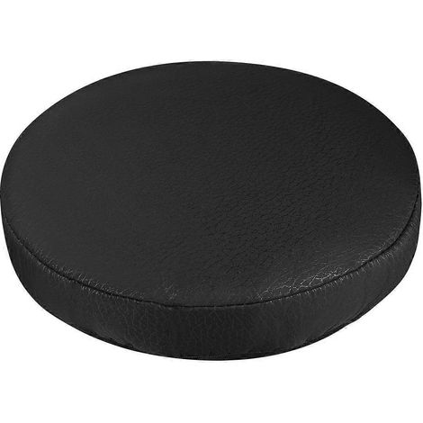 Vorcool 1 Dicker Elastischer Barhocker-sitzkissenbezug, 33 Cm, Baumwolle, Für Runde Stühle (schwarz) - Schwarz