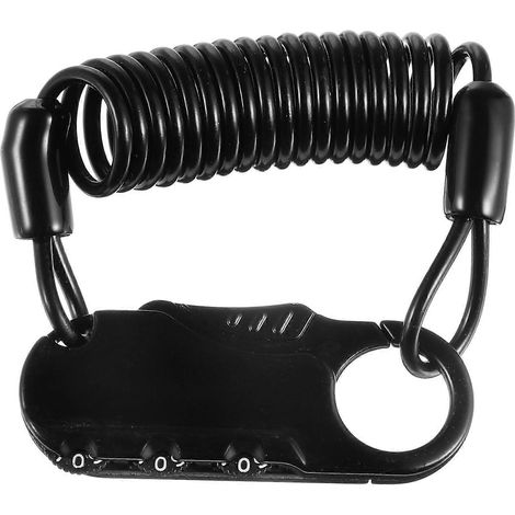 Universelles Kabelschloss Für Motorradhelme – 6,2 X 2,5 Cm – Schwarz