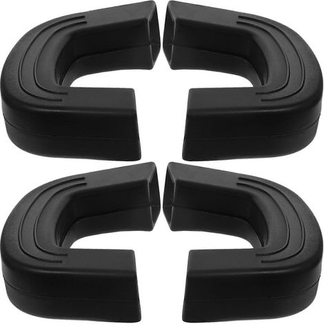 Set Mit 4 Silikon-topflappen Zum Schutz Vor Verbrennungen An Topf- Und Wokgriffen – 9 X 4,7 X 2 Cm – Schwarz