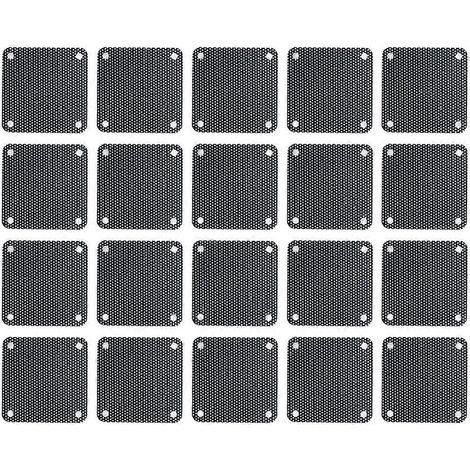 20er-pack Staubfilter Für Pc-lüfter, Aus Pvc, 4 Cm Durchmesser. – 44 Cm – Schwarz
