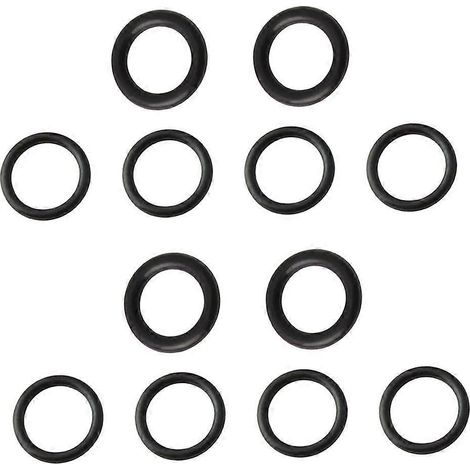 Packung Mit 12 Runden Gummidichtungen Für Fahrradscheibenbremsaufnahmen (schwarz) – 0,9 X 0,9 Cm – Schwarz