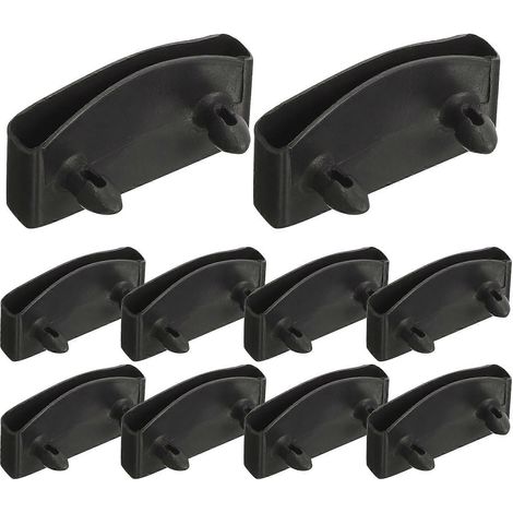 20 Ersatz-lattenrostkappen Aus Kunststoff Zur Befestigung Von Lattenrosten – 5,70 X 3,00 X 0,90 Cm – Schwarz