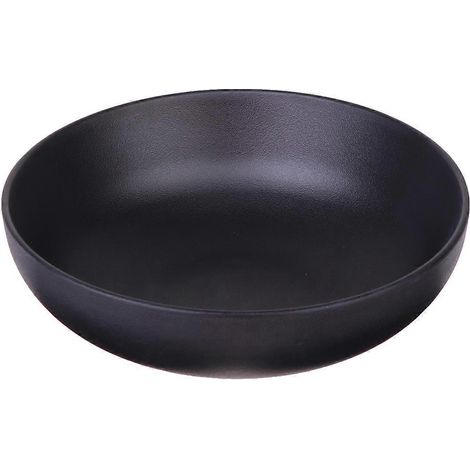Melamin-ramenschale Im Japanischen Stil, A5, Porzellanoptik, Für Den Hausgebrauch (337) – 17,5 X 5,5 Cm – Schwarz