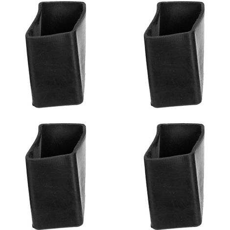 Set Mit 4 Trittleiter-fußschonern, Schutzmatten Für Leiterfüße – 4,00 X 3,50 X 2,50 Cm – Schwarz