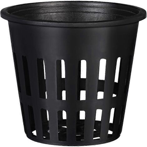 Yardwe 40-teiliges Netztopf-set Für Erdloses Wachstum, Feinmaschige Kunststoff-hydroponik-teiche, Behälter Für Sukkulenten, Kakteentöpfe Und Blumenhalter (schwarz) - 5,00 X 5,00 X 5.