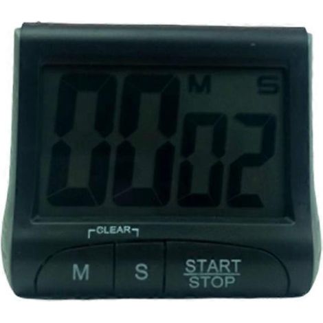 Elektronischer Küchentimer Mit Großem Display, Praktische Erinnerungsfunktion Für Zu Hause (schwarz) - 87 Cm - Schwarz