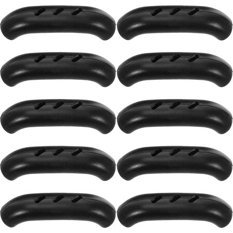 Set Mit 10 Praktischen Griffschonern Für Töpfe Und Pfannen, Rutschfeste Überzüge – 7 X 2 Cm – Schwarz