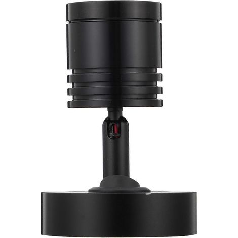 Led-wandstrahler Für Boote, Wohnmobile Und Yachten, 3-w-led-leselampe, Schwenkbarer Strahler – 9 X 6 X 6 Cm – Schwarz