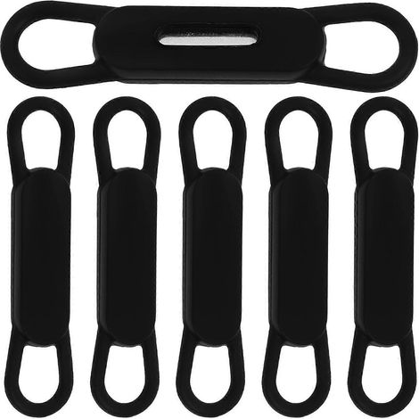 Verstellbarer Magnetischer Silikon-stifthalter Für Whiteboards – 4,50 X 1,00 X 0,50 Cm – Schwarz
