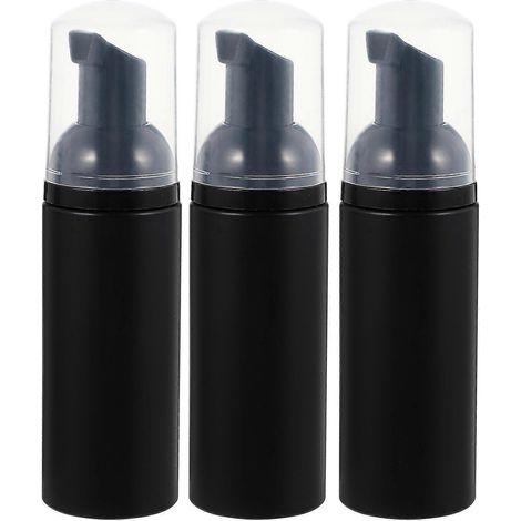 Set Mit 3 X 50 Ml Reisefläschchen Für Schäumendes Wimpernshampoo Mit Spender. – 13 X 3,5 Cm – Schwarz