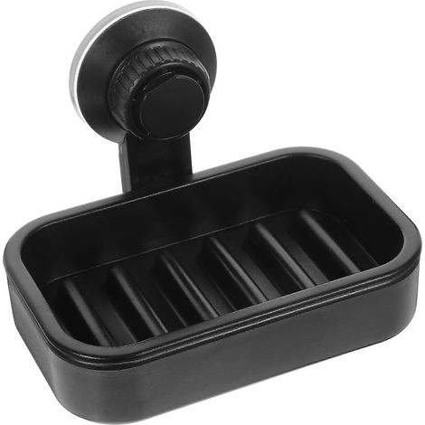 Seifenschale Mit Saugnapf, Seifenspender, Schwammhalter Für Seife In Dusche, Badewanne Und Küchenspüle (schwarz)