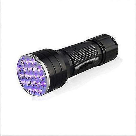 Uv-schwarzlicht-taschenlampe, Mini-schwarzlichtdetektor (395 Nm, 21 Leds) Zur Erkennung Von Katzen-/hundeurin, Tierflecken Und Bettwanzen, Kompatibel Mit Einem Geruchsentferner