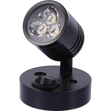 Flexible 12-v-led-leuchte Für Wohnmobil, Boot Oder Yacht, Mit Aluminium-saugnapf – 5,7 X 5,7 X 9 Cm – Schwarz