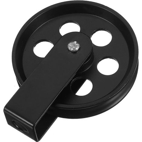 70-mm-umlenkrolle Für Wandleuchten, Aufhängeumlenkrolle Für Wandlampen – 9,00 X 7,00 X 2,00 Cm – Schwarz