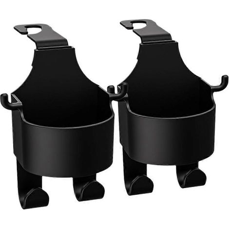 Kopfstützen-getränkehalter Für Die Rückbank, Getränkehalter Fürs Auto, Getränkehalter Für Die Rückbank – 14,40 X 8,50 X 7,10 Cm – Schwarz