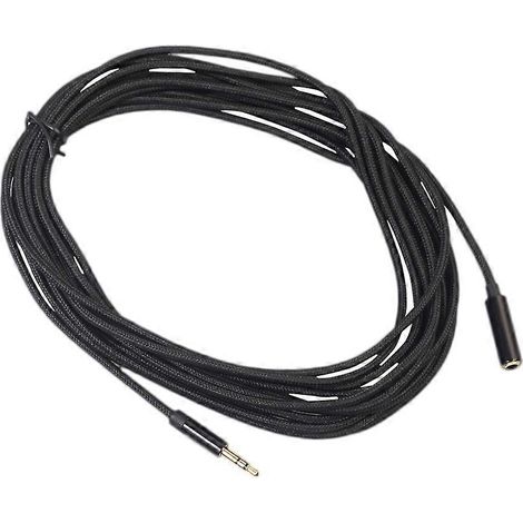 3,5-mm-stereo-kopfhörer-verlängerungskabel (stecker Auf Buchse), 5 Meter Lang (schwarz)