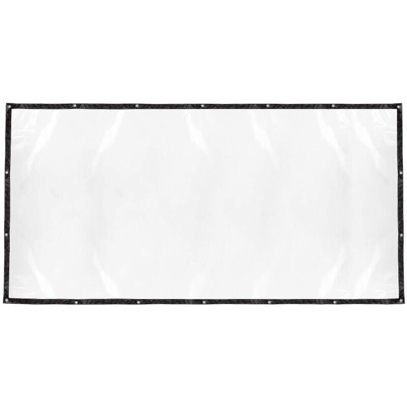 Wasserdichte, Transparente Plane Mit Ösen, Strapazierfähig, Aus Pvc, Für Terrassenpflanzen – 150 X 300 Cm – Schwarz
