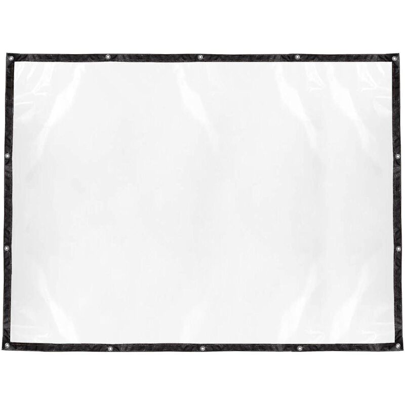 Wasserdichte, Transparente Plane Mit Ösen, Strapazierfähig, Aus Pvc, Für Terrassenpflanzen – 150 X 200 Cm – Schwarz