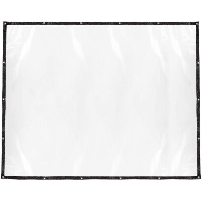 Wasserdichte, Transparente Plane Mit Ösen, Strapazierfähig, Aus Pvc, Für Terrassenpflanzen – 200 X 250 Cm – Schwarz