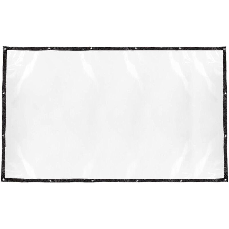 Wasserdichte, Transparente Plane Mit Ösen, Strapazierfähig, Aus Pvc, Für Terrassenpflanzen – 150 X 250 Cm – Schwarz