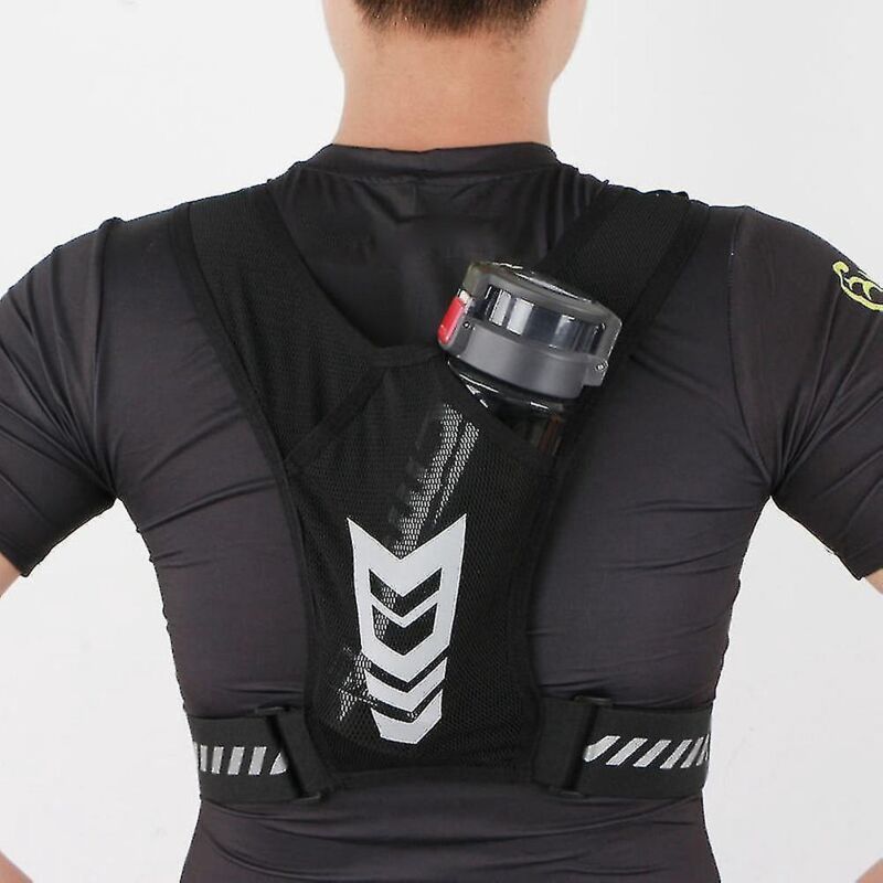 Lauf-handyweste, Leichte, Atmungsaktive Brusttasche Aus Mesh, Verstellbare Schnalle.