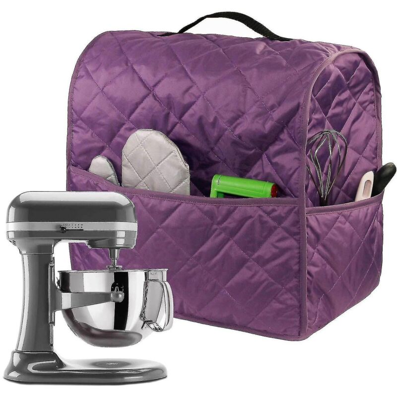 Bestseller – Staubschutzhülle Für Kitchenaid Küchenmaschinen Mit Taschen Und Schutzgriff – Schwarz – 28 % Rabatt