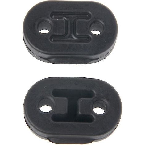 2 Auspuffrohr-befestigungswinkel, 10 Mm Durchmesser, 2 Löcher, Isolierung