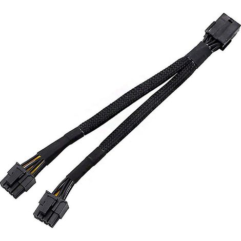 Pcie 8-pin-gpu-verlängerungskabel (weiblich) Auf Dual-pcie-2x-8-pin-(6+2)-stecker-adapter