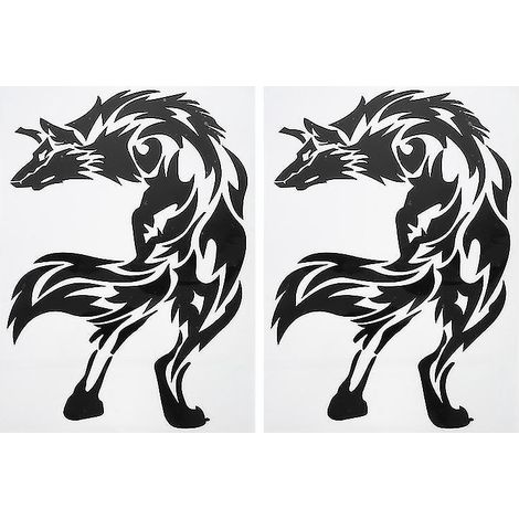 2 Wolfstotem-aufkleber