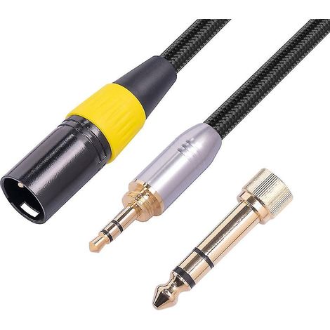 3,5-mm-xlr-stecker Auf 6,35-mm-stereo-audioadapter Für Mikrofon (3-poliger Stecker)