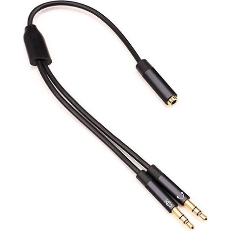 Audio-splitterkabel (buchse Auf 2 Stecker) Für Tragbare Geräte Mit 3,5-mm-anschluss