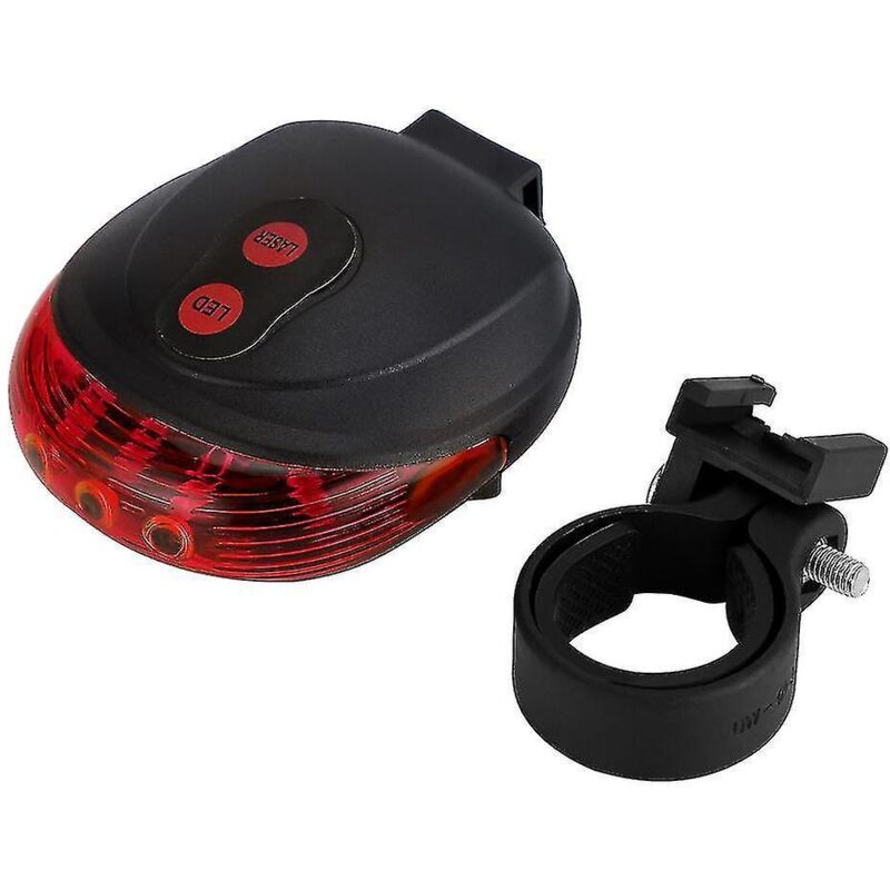 Wasserdichte Fahrradrücklichter, Laser-led-sicherheitsleuchten, Fahrradzubehör, Lightred 2 Roter Stern