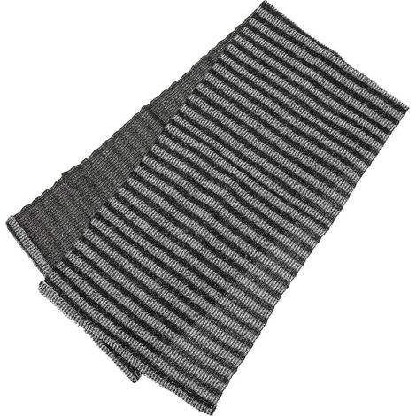 Langes, Gestreiftes Jacquard-badetuch (1 Stück) – Praktisches Badezimmeraccessoire – 100 X 25 Cm – Schwarz