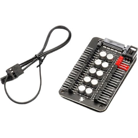 12v 4-pin Pwm-controller Für Gehäuselüfter, Cpu-kühlung, 10 Anschlüsse, Multipoint-verbindung.