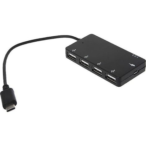 4-port Usb-c Otg-ladeadapter Für Smartphones, Tablets, Pcs Und Macs