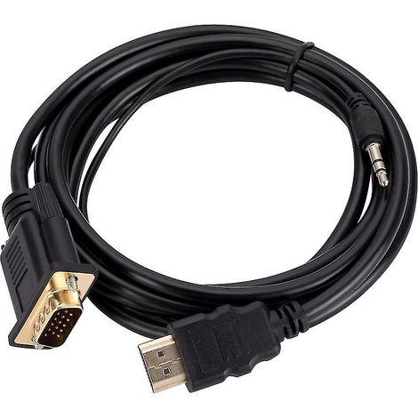 Hdmi-adapter Kompatibel Mit Vga-eingangsauflösungen 480i/480p/576i/576p/720p/1080i/1080p