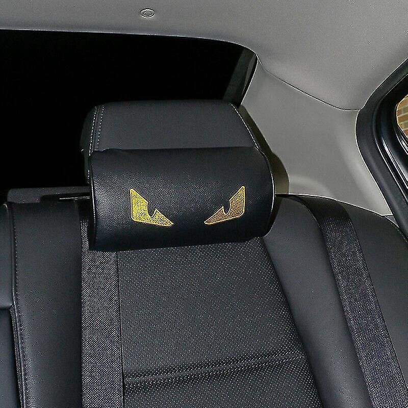 Kostenloses Autositzkissen Aus Weichem Pu-schaum Mit Kopfstütze Und Nackenschutz, In Leder Und Leder.