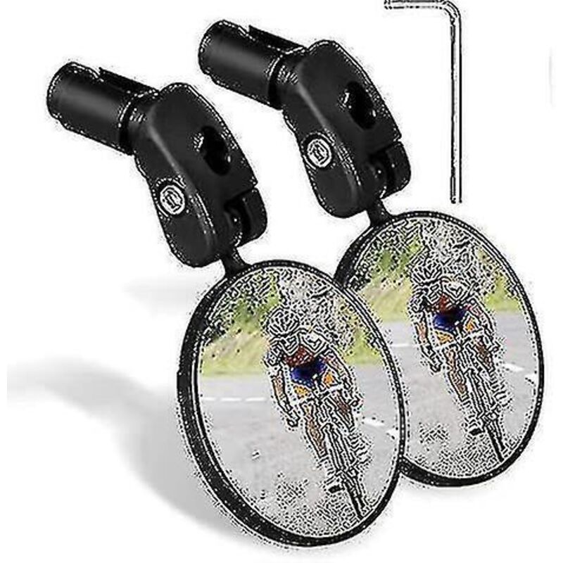 Verstellbare, Universelle Und Um 360° Drehbare Fahrradspiegel Mit Hd-rückansicht Für Optimale Sicherheit.