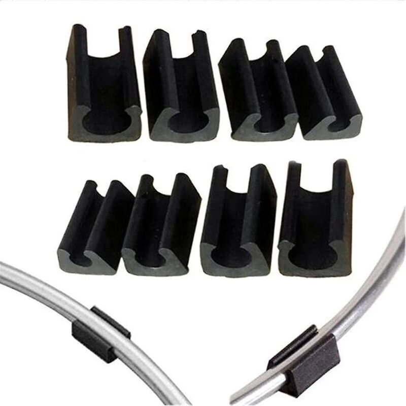 32 U-förmige Stuhlbeinschoner Aus Kunststoff Für Möbel Und Böden (10 Mm, Schwarz)