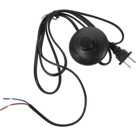 Fußschalter Für Weihnachtsbeleuchtung Und Weihnachtsbaum Mit Verlängerungskabel (us-stecker) – 6,90 X 6,90 X 3,00 Cm – Schwarz